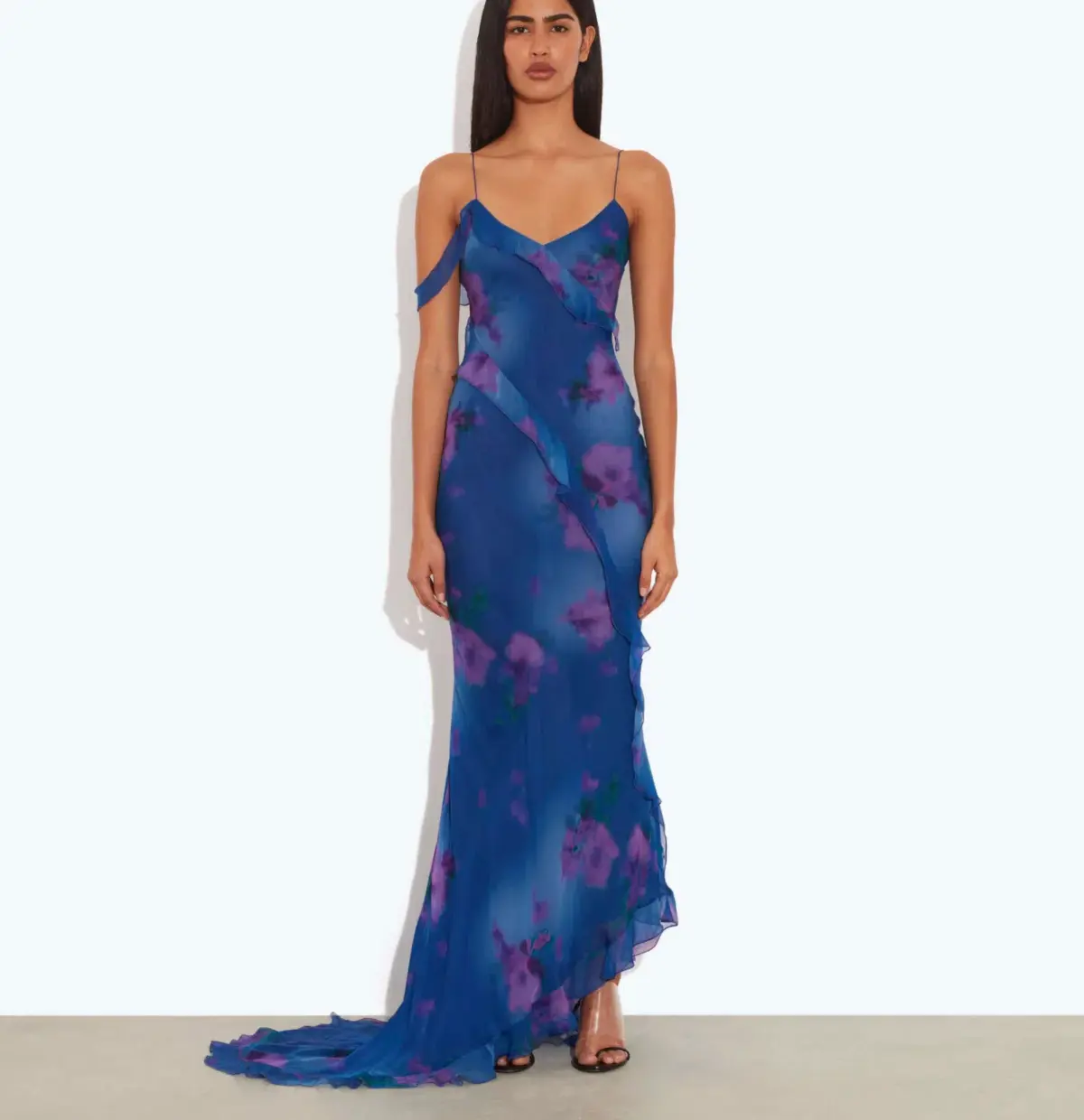 Rat & Boa SORRENTO DRESS in Blue & Purple Size S - Image 4