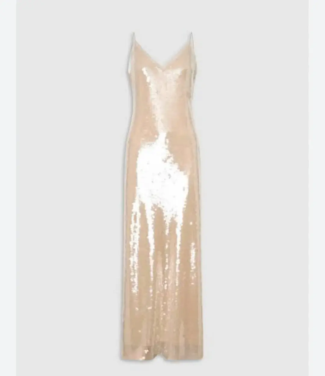 Oroton Sequin Slip Dress Champagne Size 10 for rent on The Volte - main image