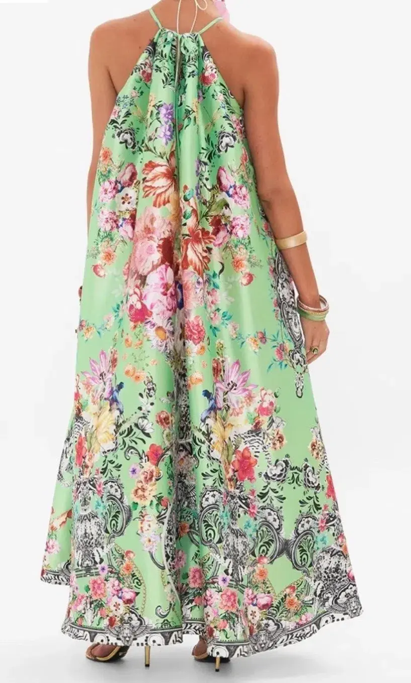 Camilla Trapeze Maxi Dress Porcelain Dream Size M/L  - Image 3