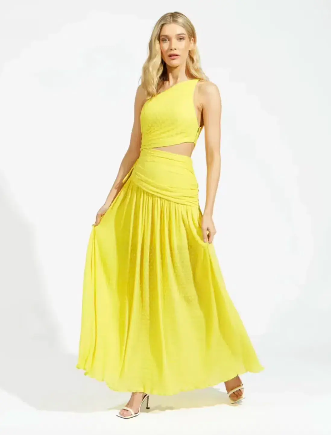Alice McCall Lolita Maxi Dress Mango Yellow Size 6 - Image 2