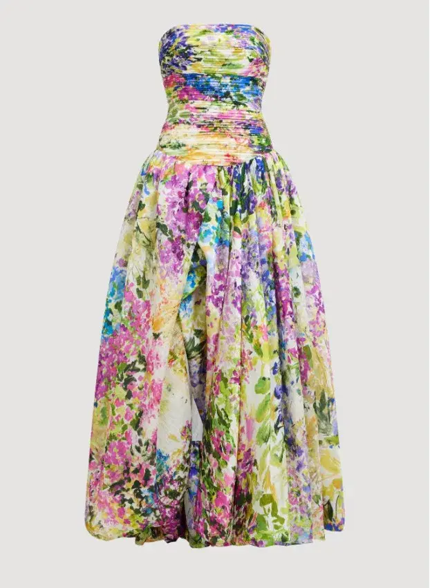 Aje Dahlia Maxi Gown in Lavandula Floral Size 6 - Image 3