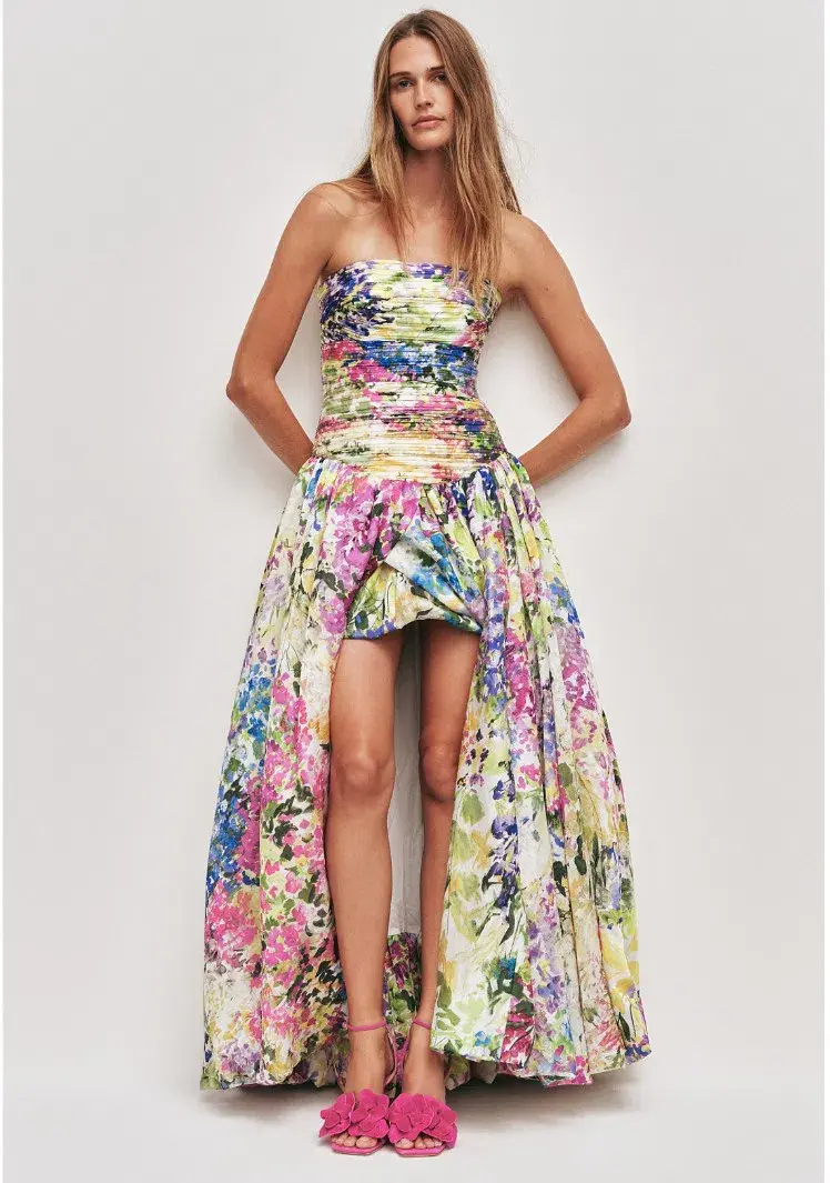 Aje Dahlia Maxi Gown in Lavandula Floral Size 6 - Image 4