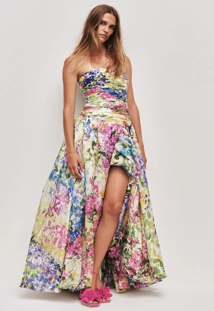 Aje Dahlia Maxi Gown in Lavandula Floral Size 6 - Image 1