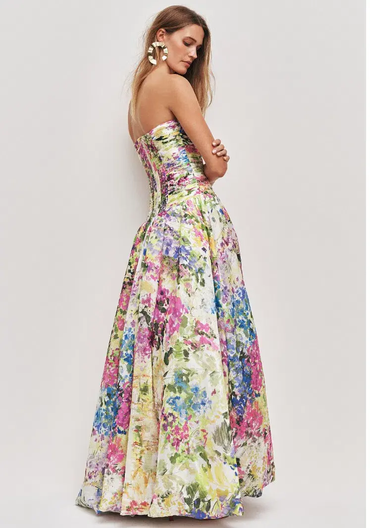 Aje Dahlia Maxi Gown in Lavandula Floral Size 6 - Image 5