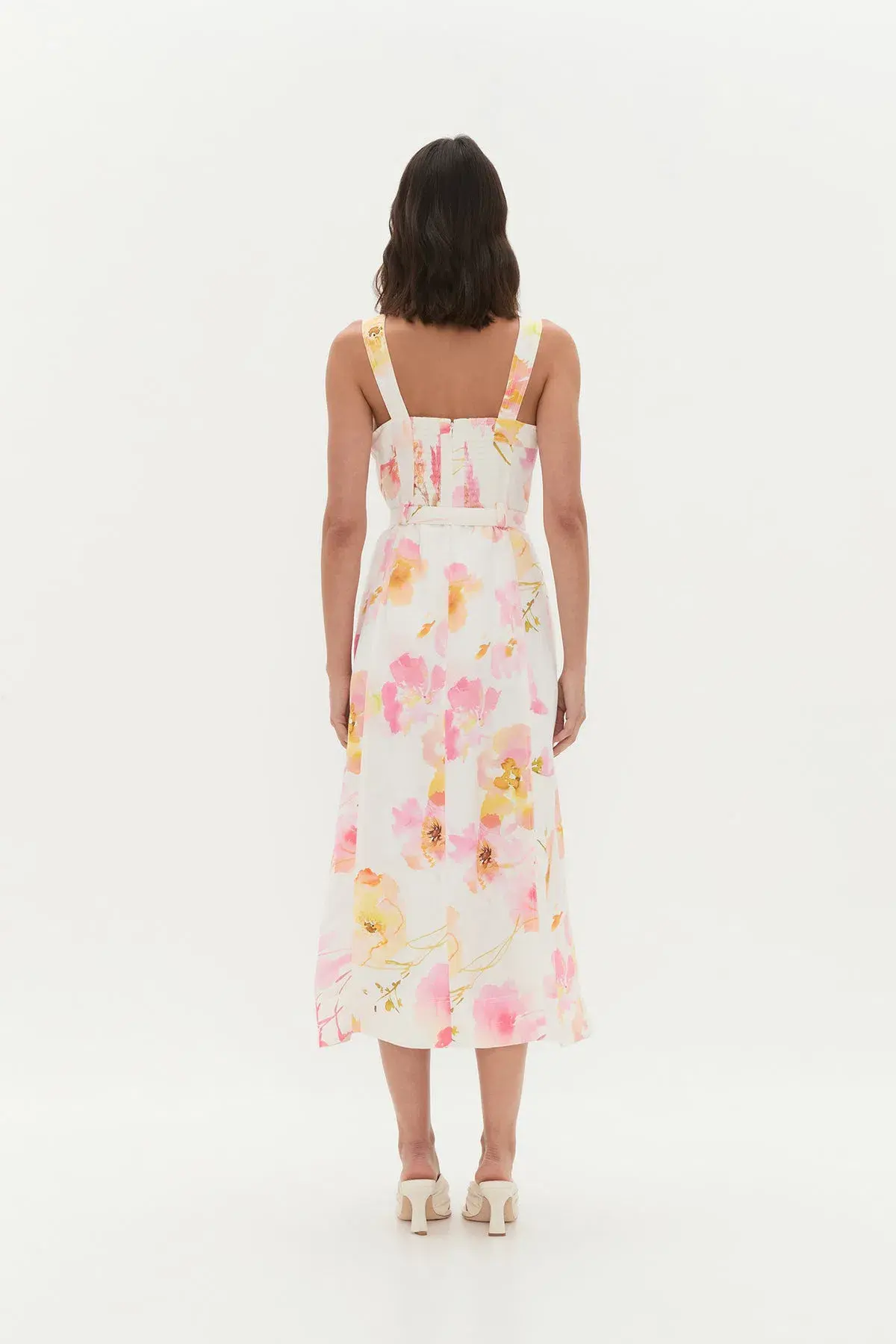 AJE ZARIE MIDI DRESS in WILDFLOWERS SIZE 6 - Image 4