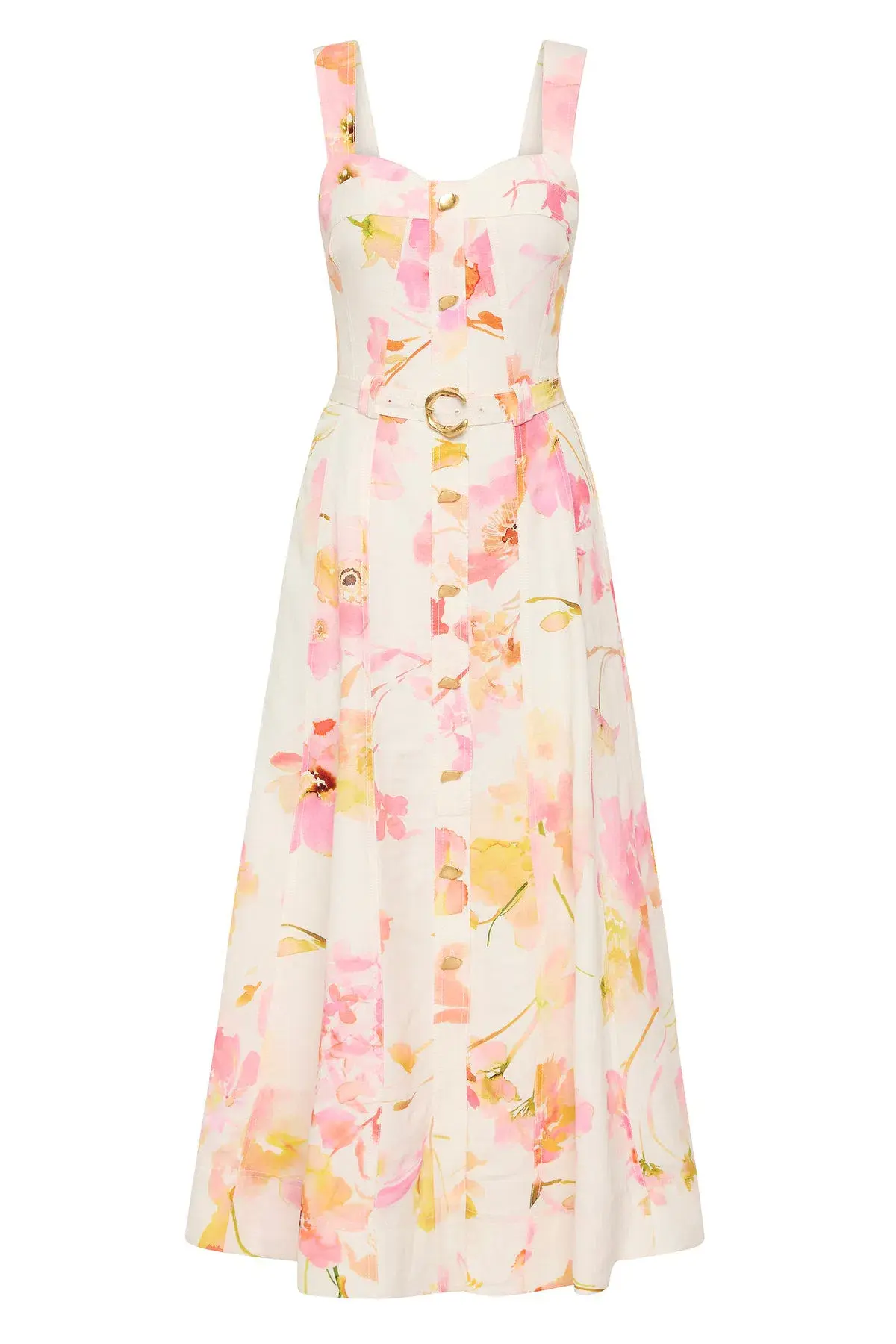 AJE ZARIE MIDI DRESS in WILDFLOWERS SIZE 6 - Image 5