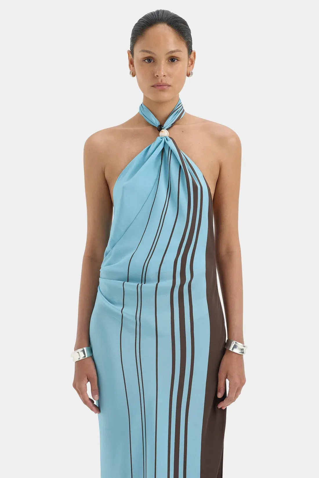 Sir Rioja Halter Scarf Maxi Dress- 2  - Image 2