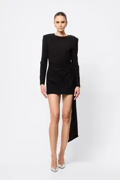 Mossman Sense of mystery draped mini / black / size 14 - Image 2