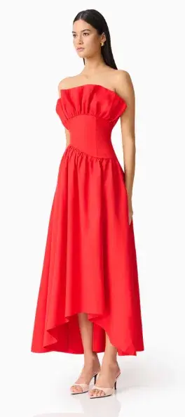 The Laurel Sleeveless Maxi Dress in Red - Image 2