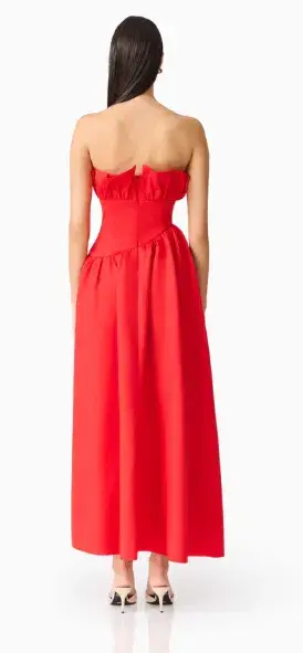 The Laurel Sleeveless Maxi Dress in Red - Image 3