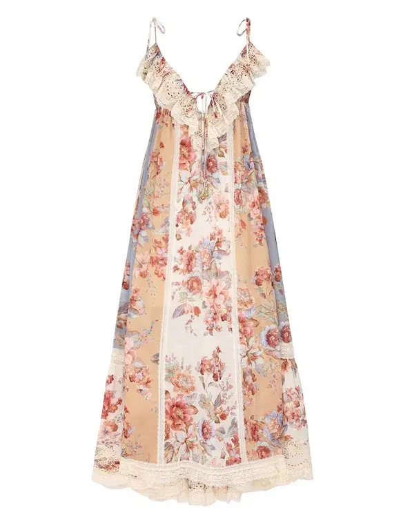 Zimmermann Awaken Lace Trim Dress Size 1 - Image 1