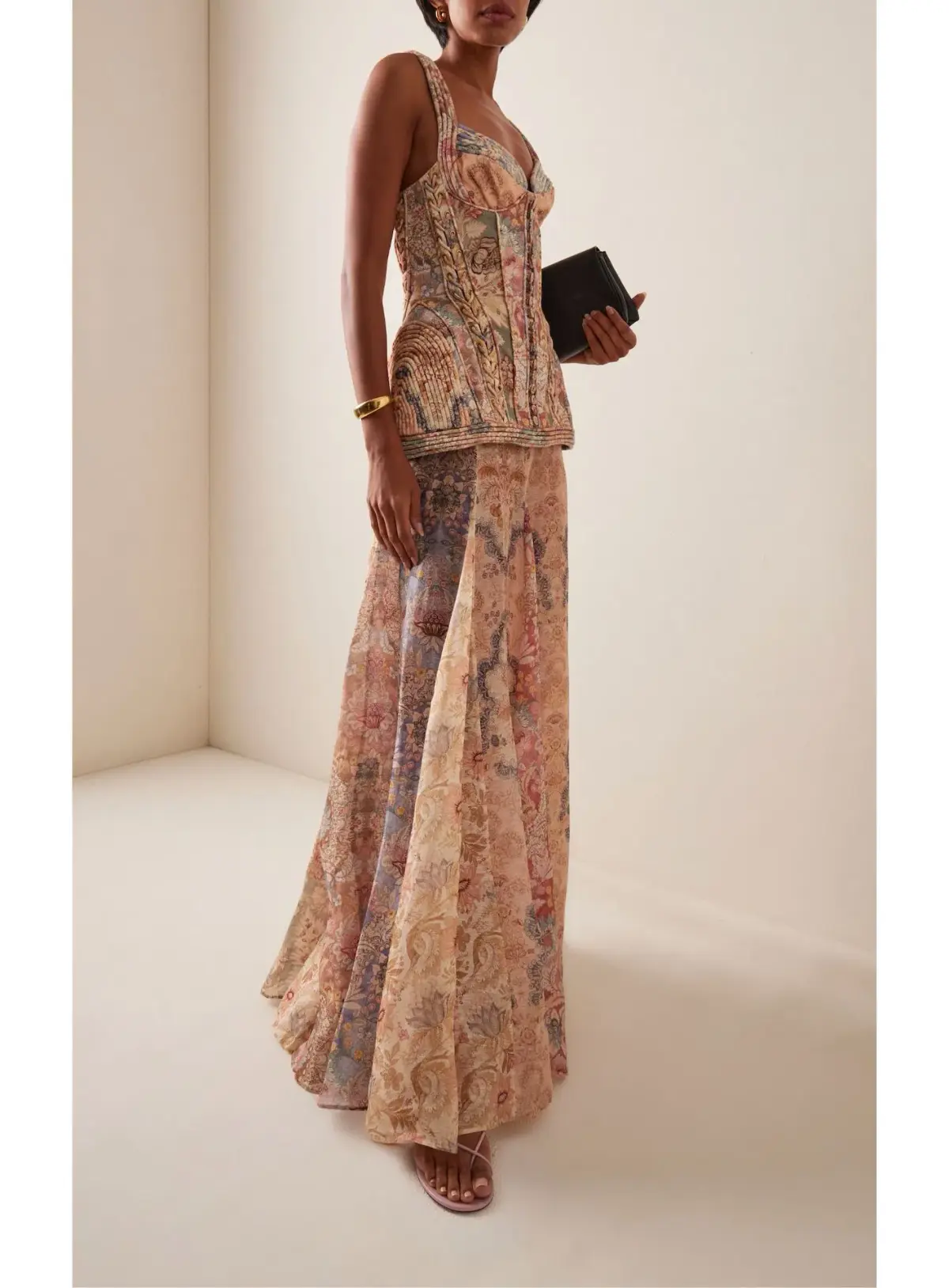 Zimmermann Rebellion Corded Maxi Dress in Spliced Floral Size 2 / AU 12 - Image 1