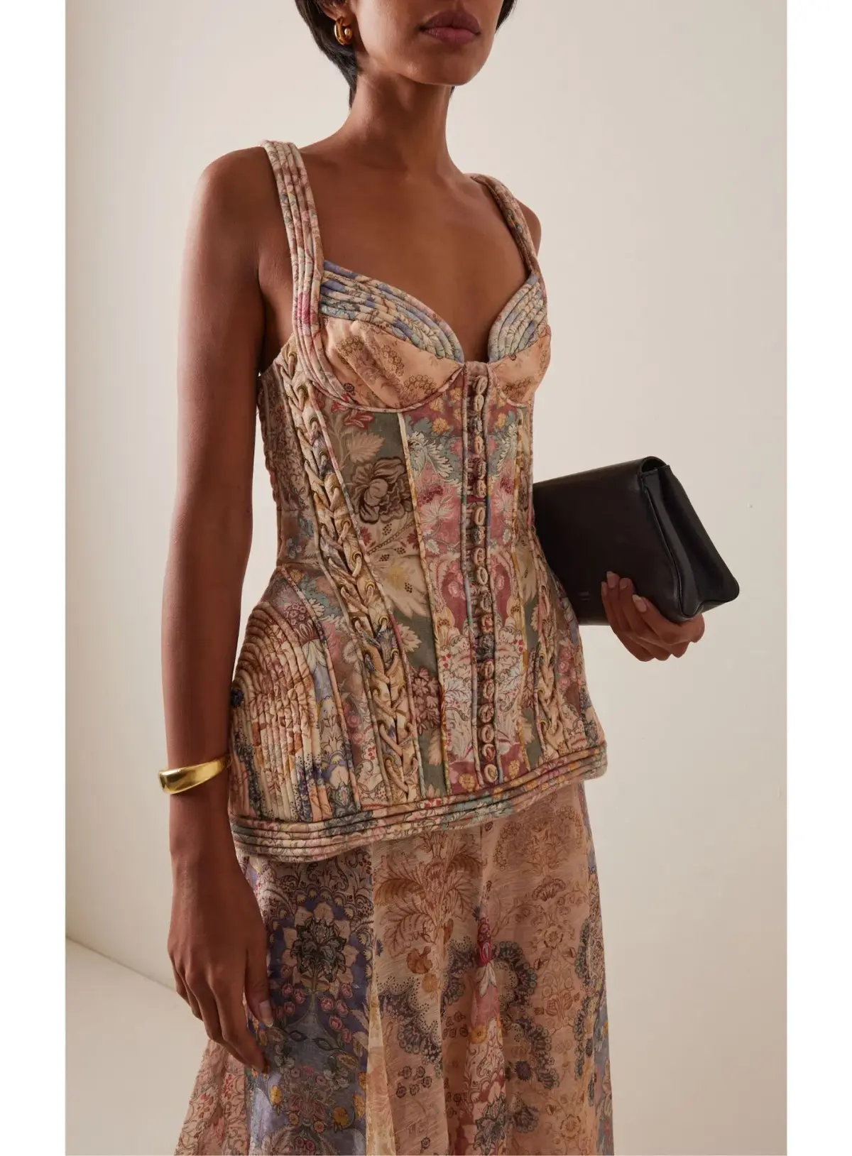 Zimmermann Rebellion Corded Maxi Dress in Spliced Floral Size 2 / AU 12 - Image 2