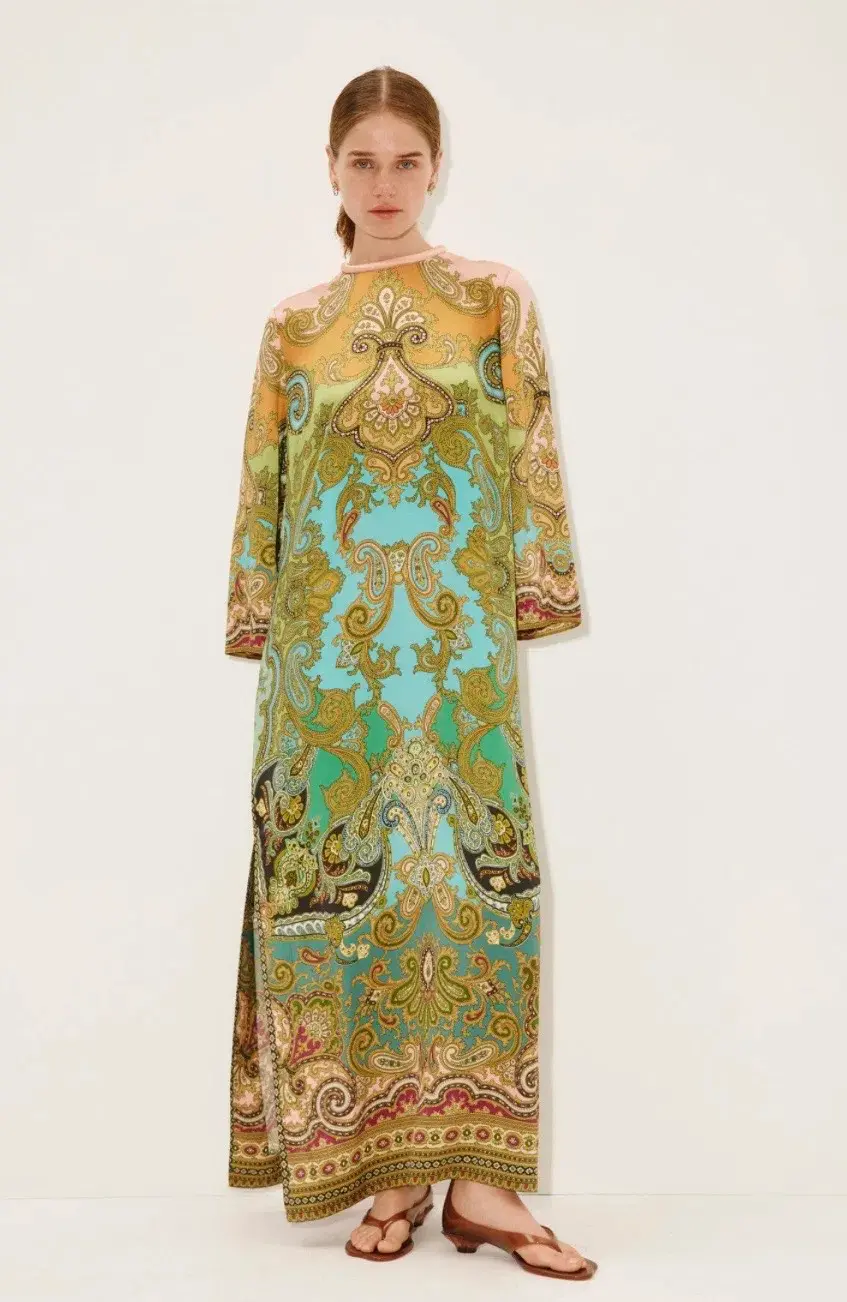 ALEMAIS CLEMENZA SILK MIDI DRESS SIZE 12 also fits 14 - Image 2