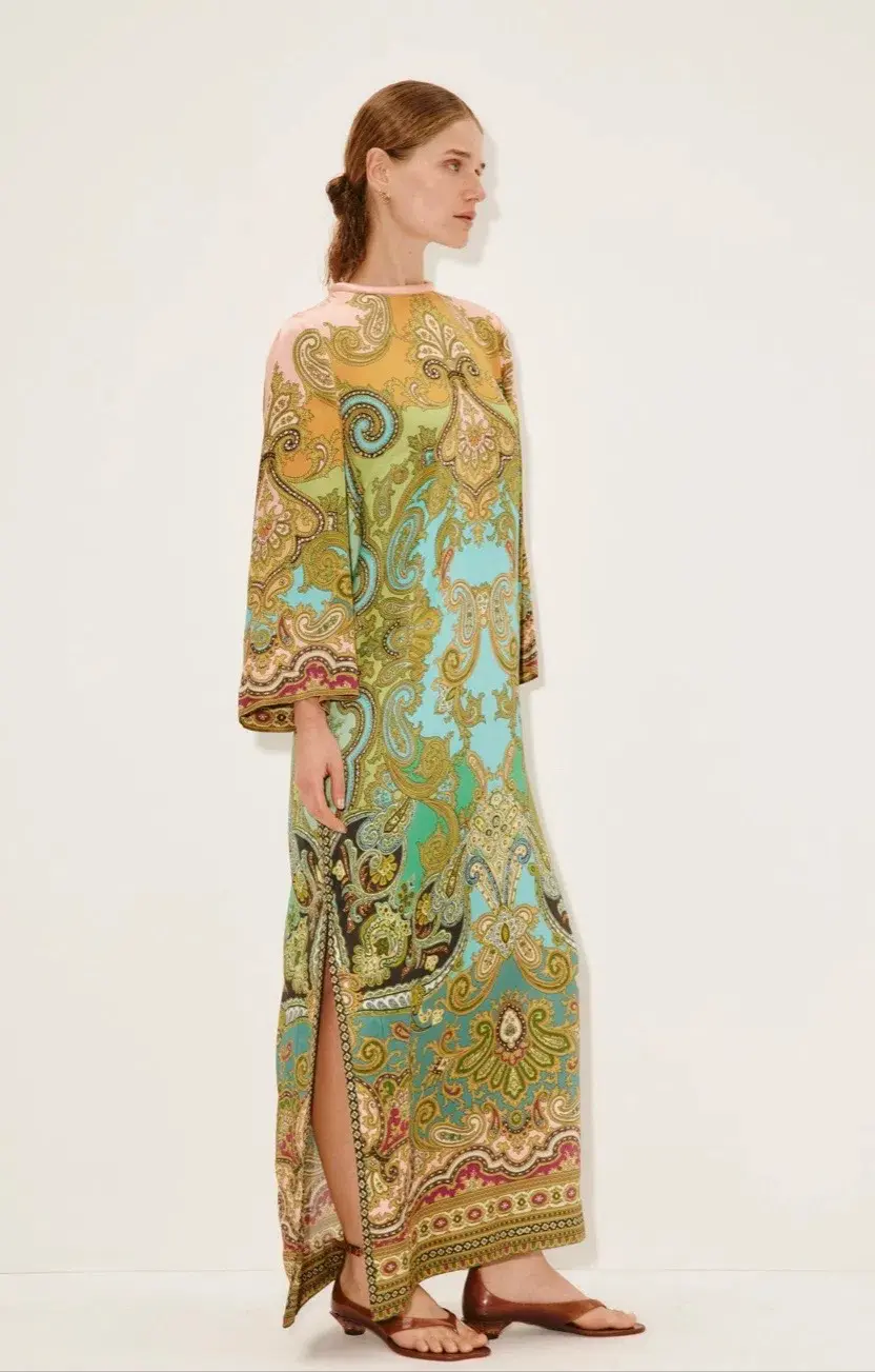 ALEMAIS CLEMENZA SILK MIDI DRESS SIZE 12 also fits 14 - Image 3
