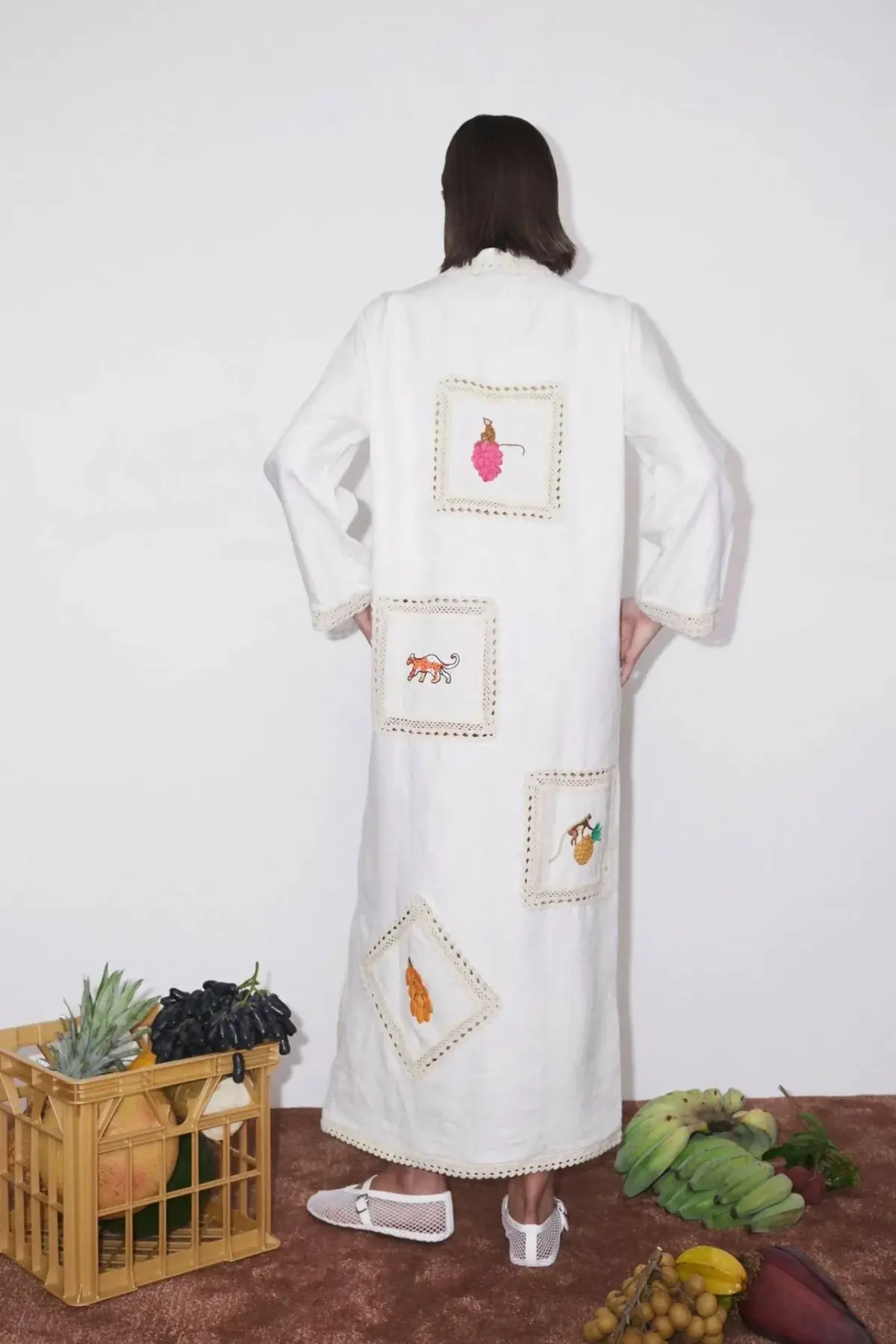 Alémais Teddy embroidered shirt dress  - Image 2