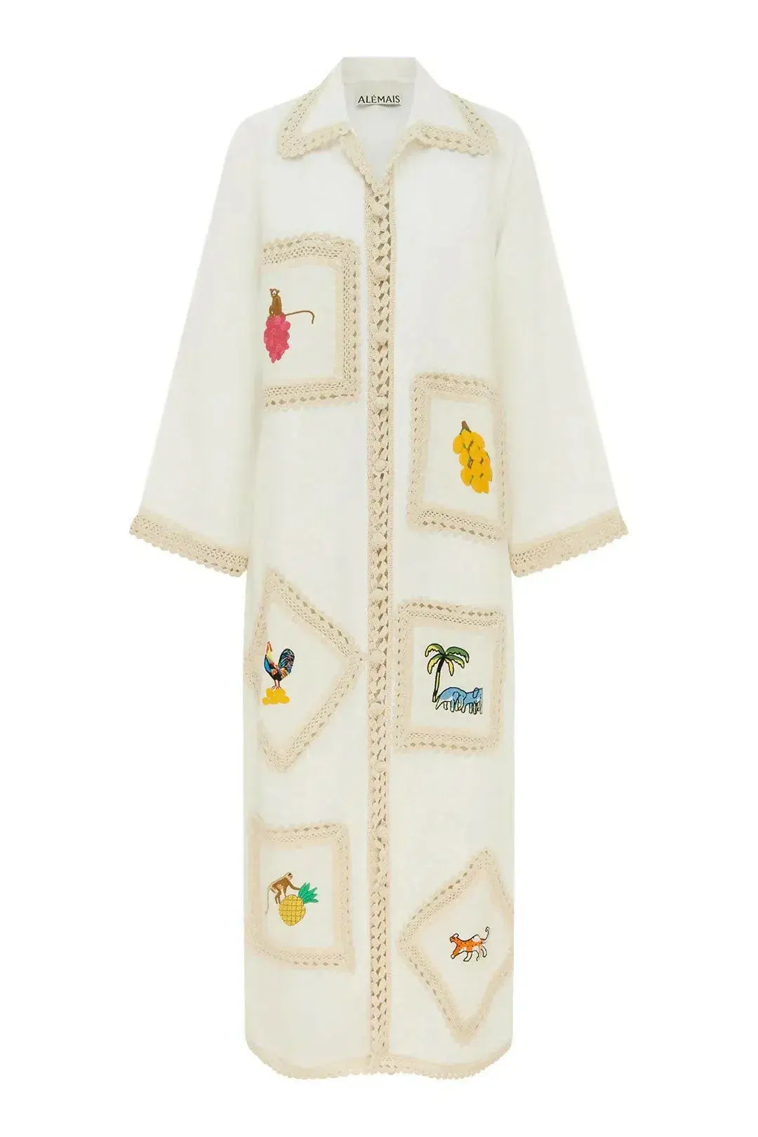 Alémais Teddy embroidered shirt dress  - Image 1