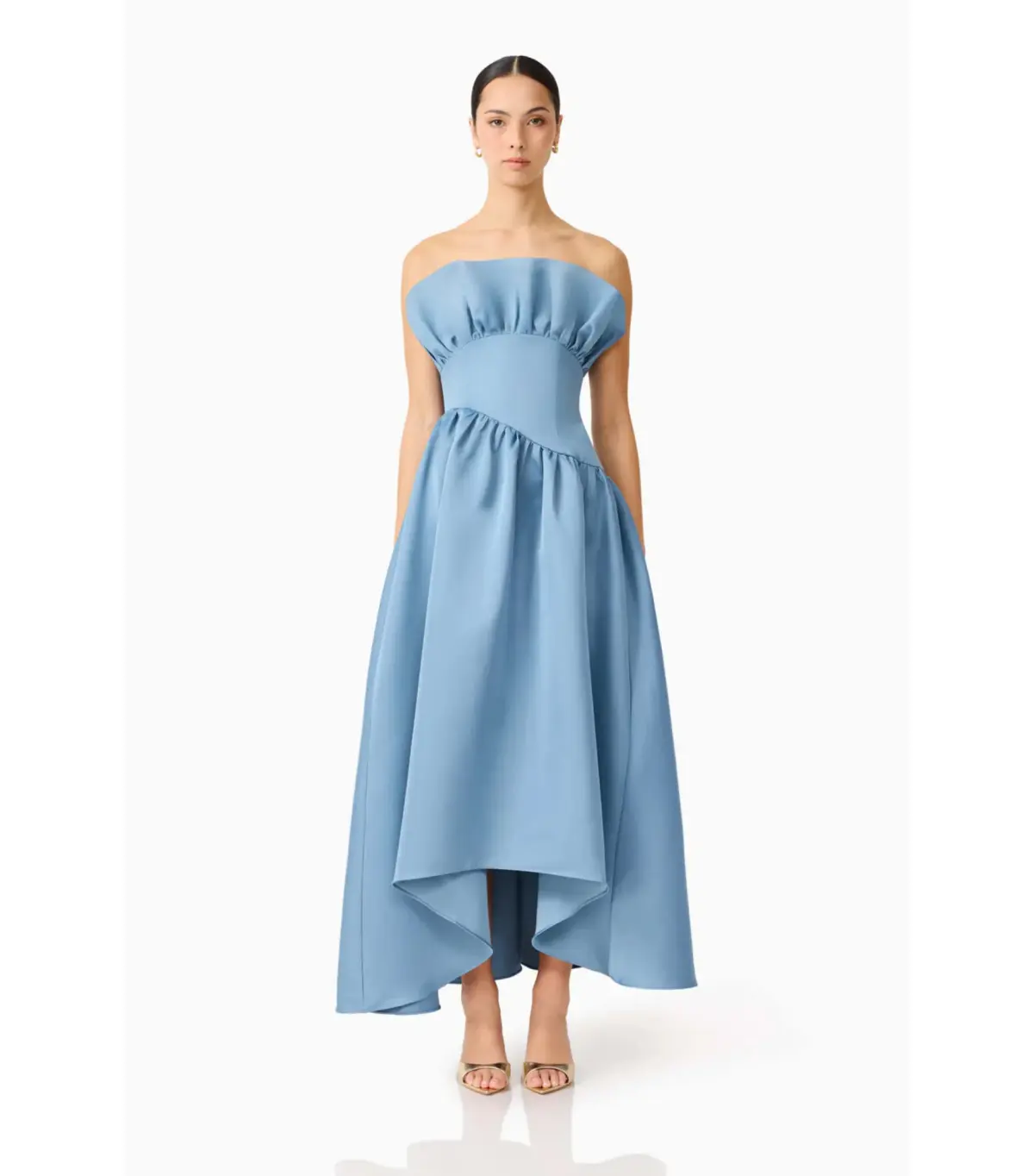 Elliatt Laurel Sleeveless Maxi Dress in Steel Blue Size 6 - Image 1