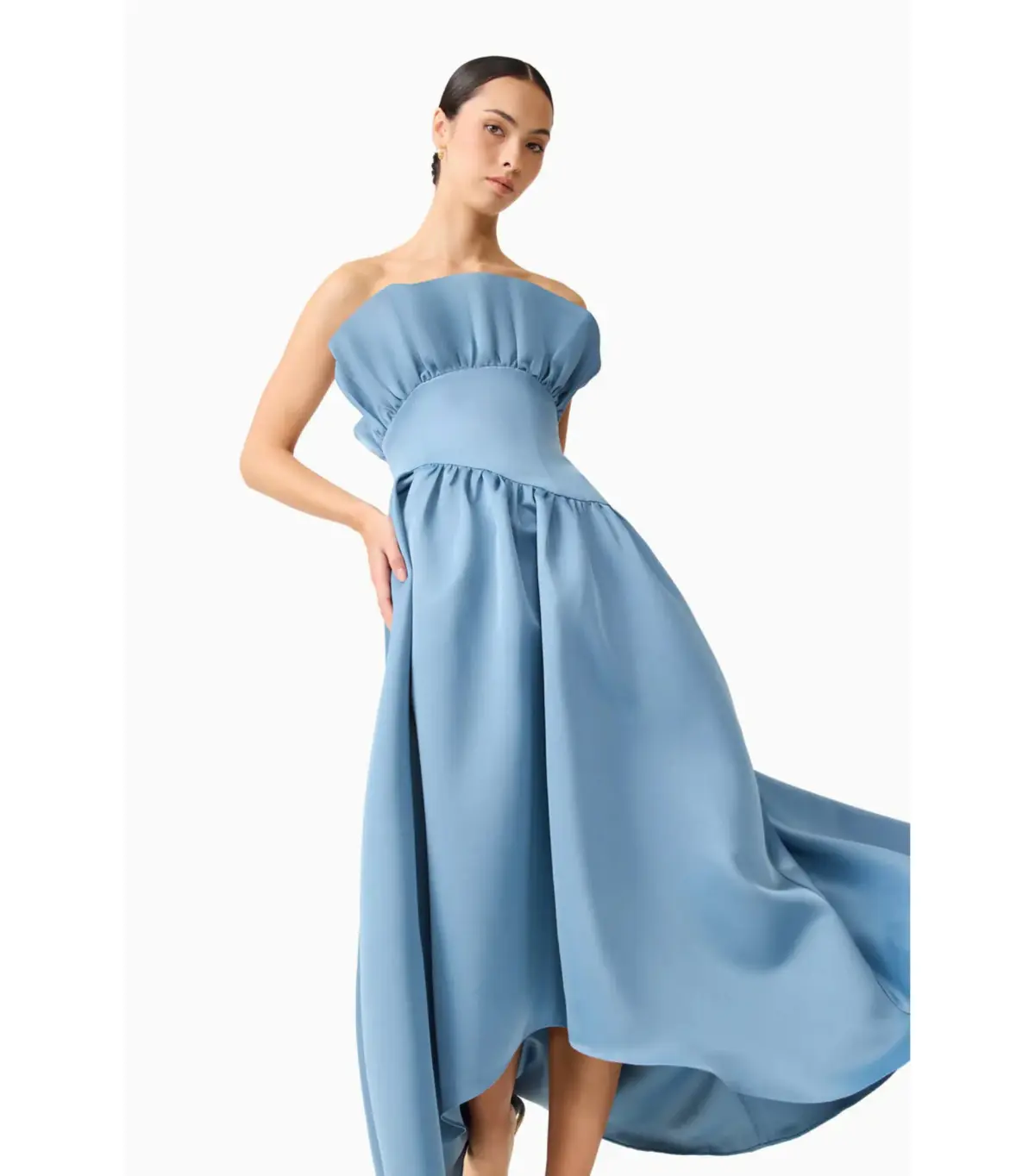 Elliatt Laurel Sleeveless Maxi Dress in Steel Blue Size 6 - Image 2