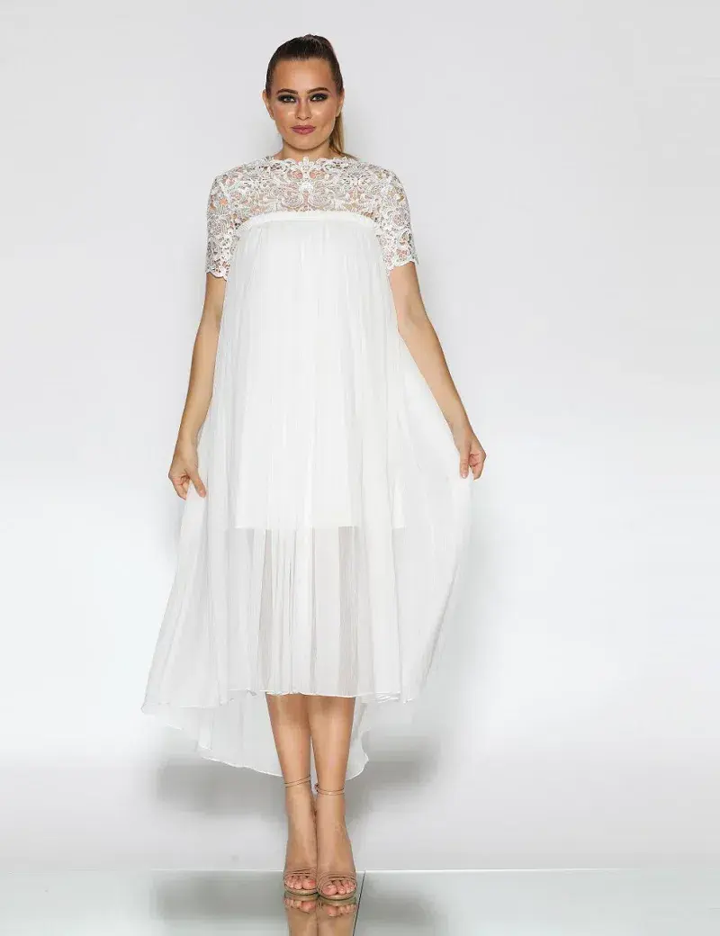 Jadore Michelle Dress White Size 10 - Image 1