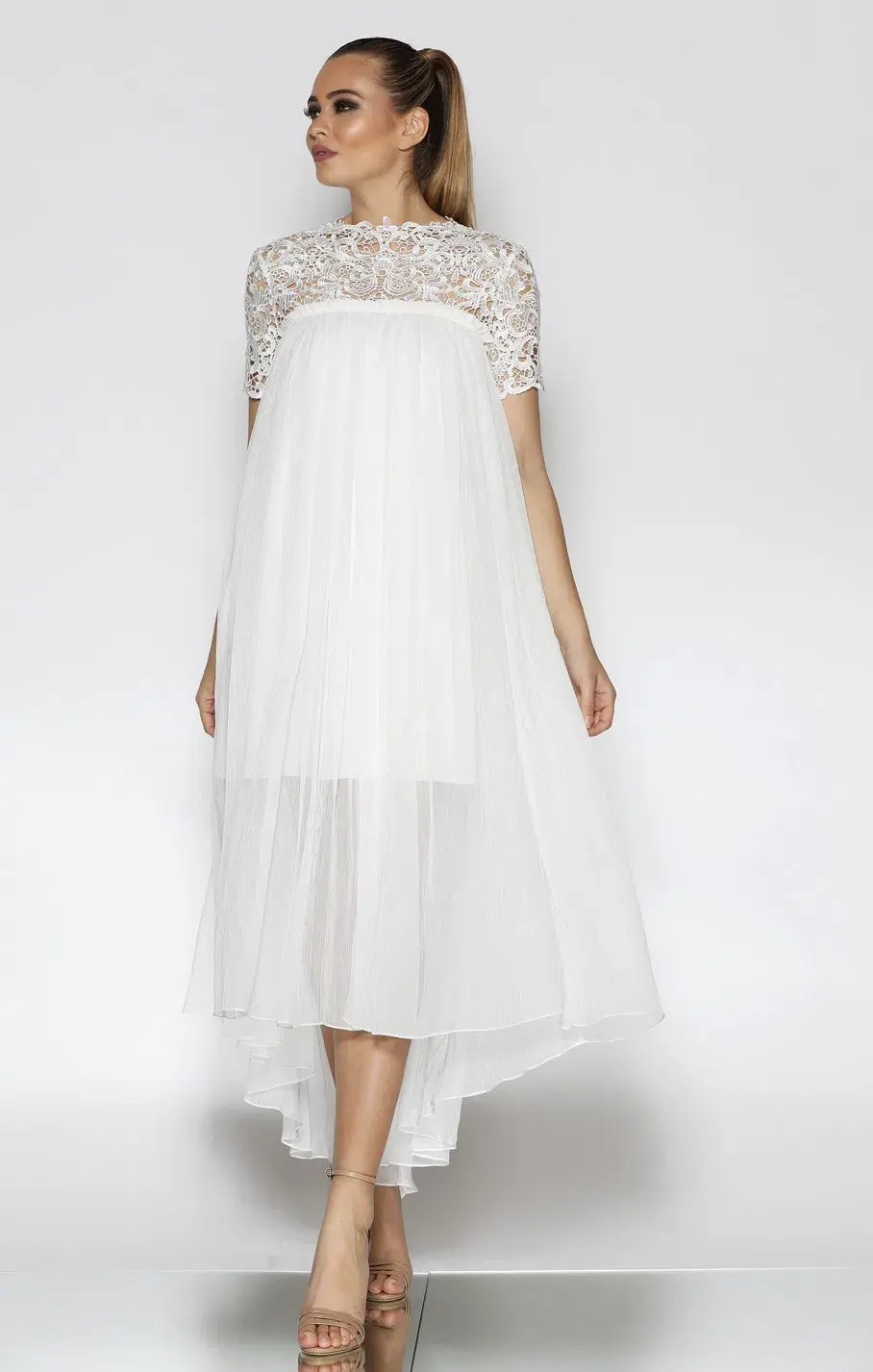 Jadore Michelle Dress White Size 10 - Image 3