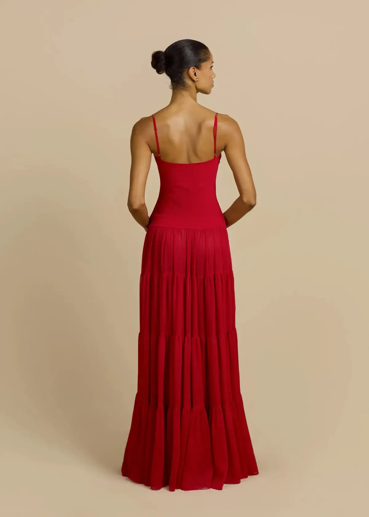 ARCINA ORI DELPHINA DRESS RED SIZE 8 - Image 6