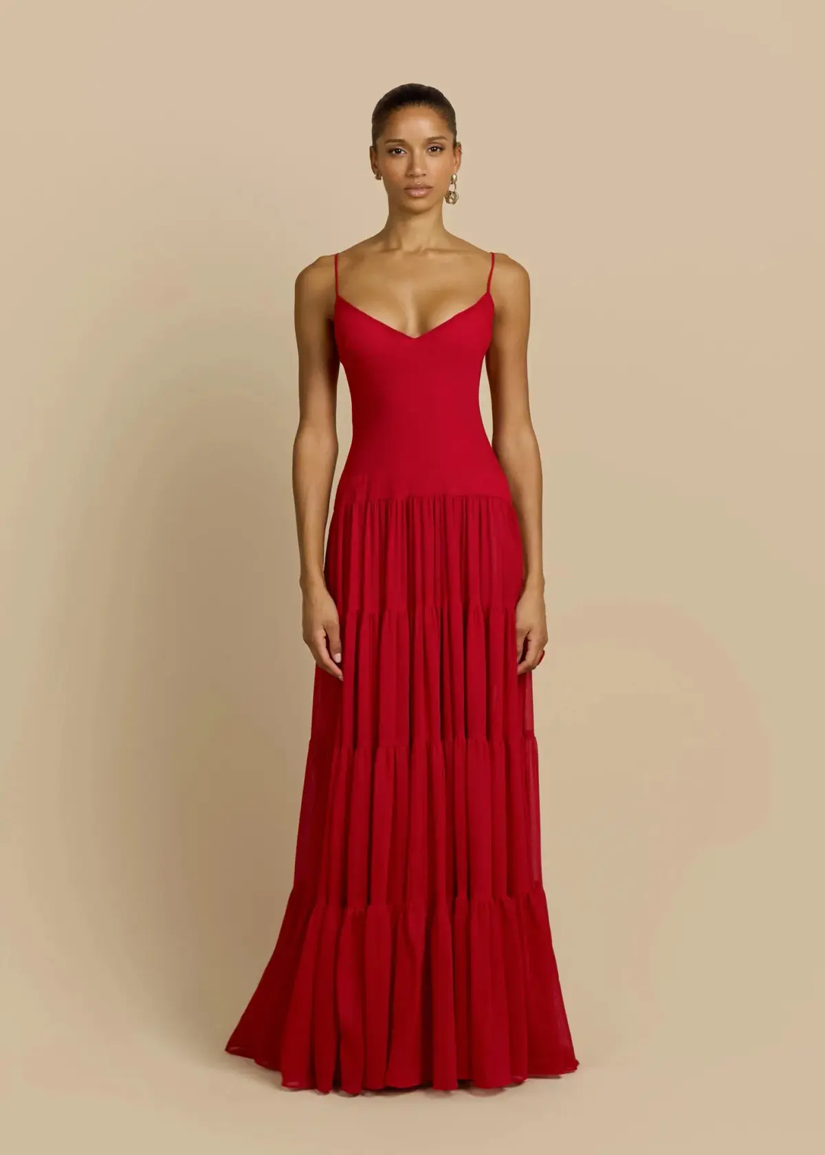 ARCINA ORI DELPHINA DRESS RED SIZE 8 - Image 1