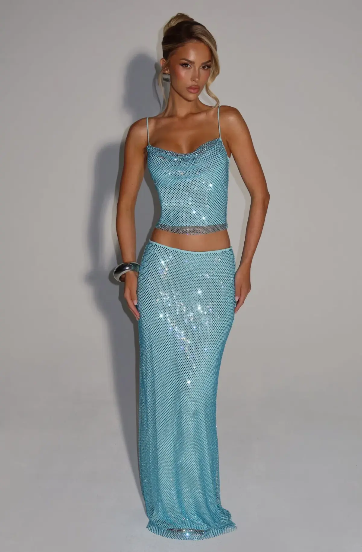 BABYBOO Nora Top + Hali Skirt Set Aqua  - Image 3