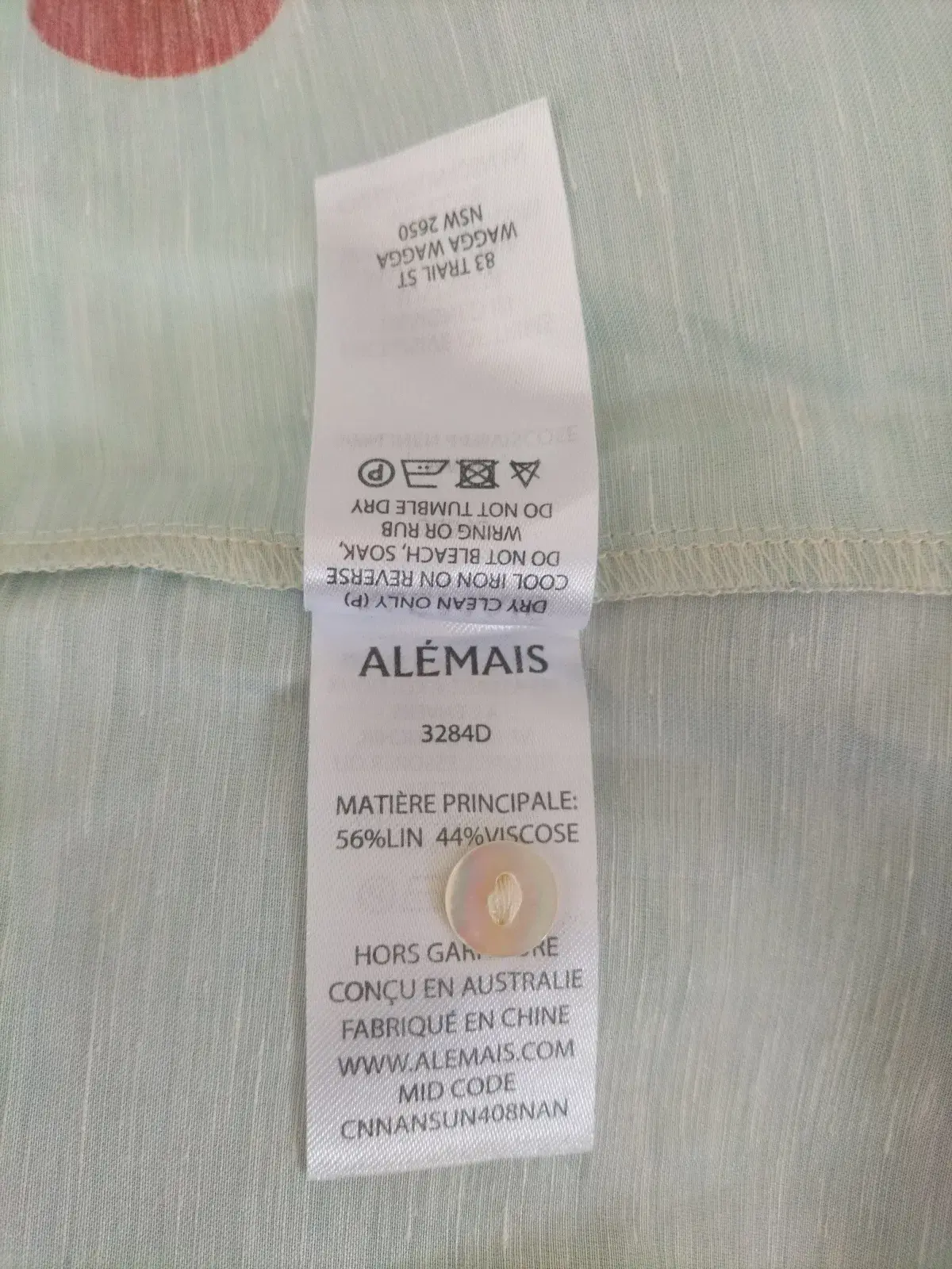 Alemais Rummy Satin Linen Shirt Dress AU 8 US 4  - Image 9