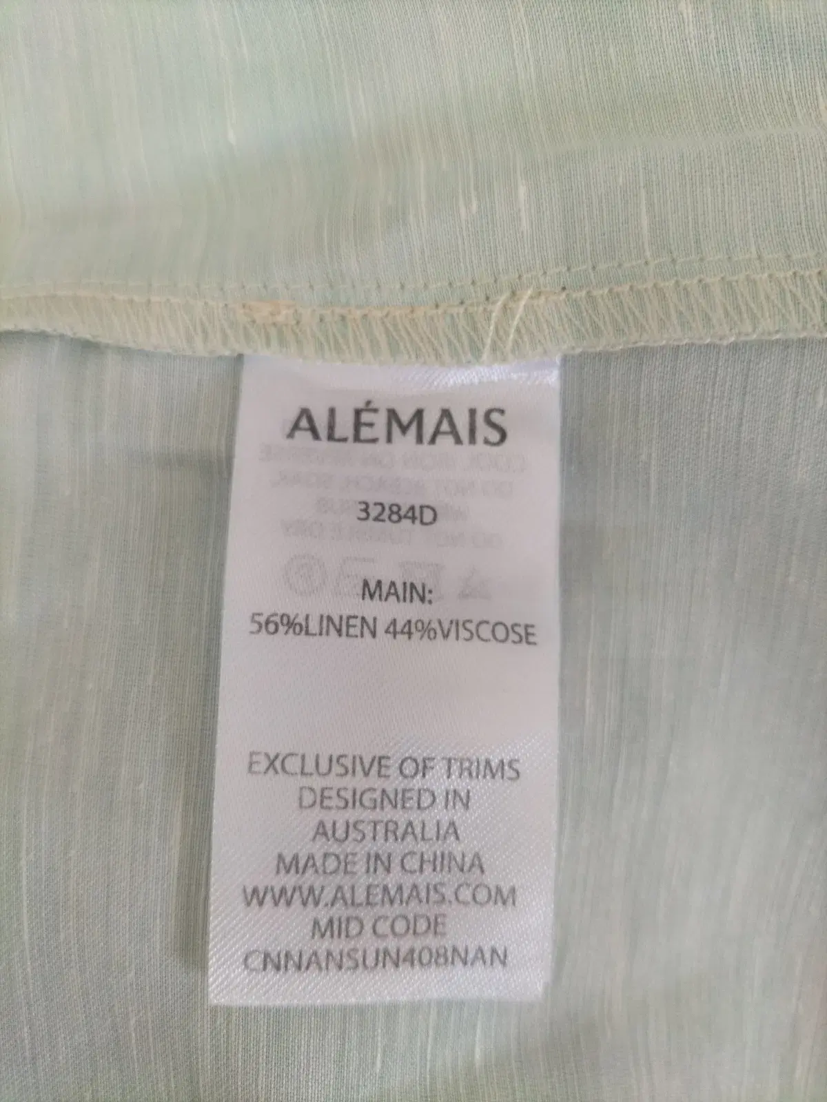 Alemais Rummy Satin Linen Shirt Dress AU 8 US 4  - Image 10