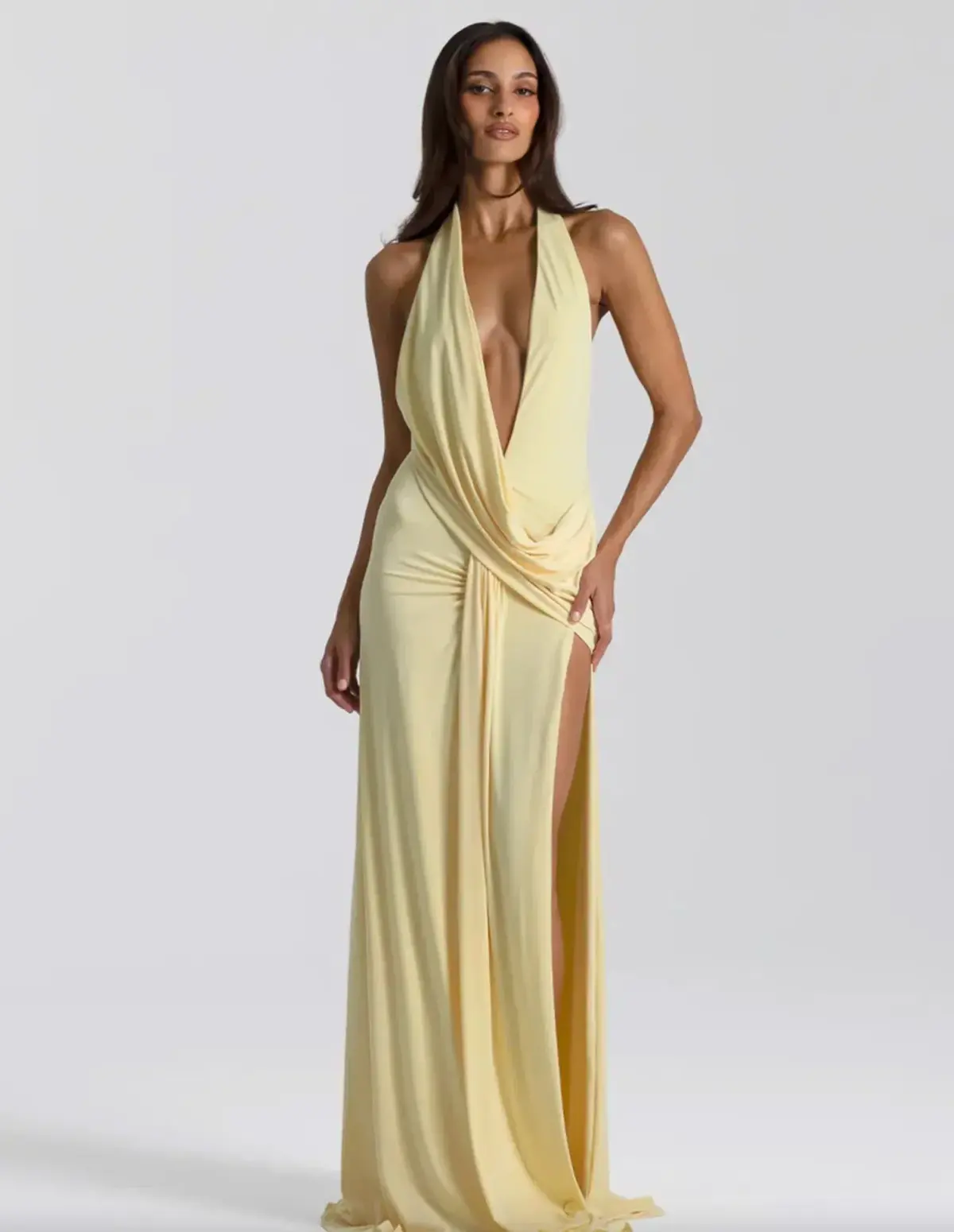 Natalie Rolt Winona Gown Lemon Size 1 / AU 8 - Image 1