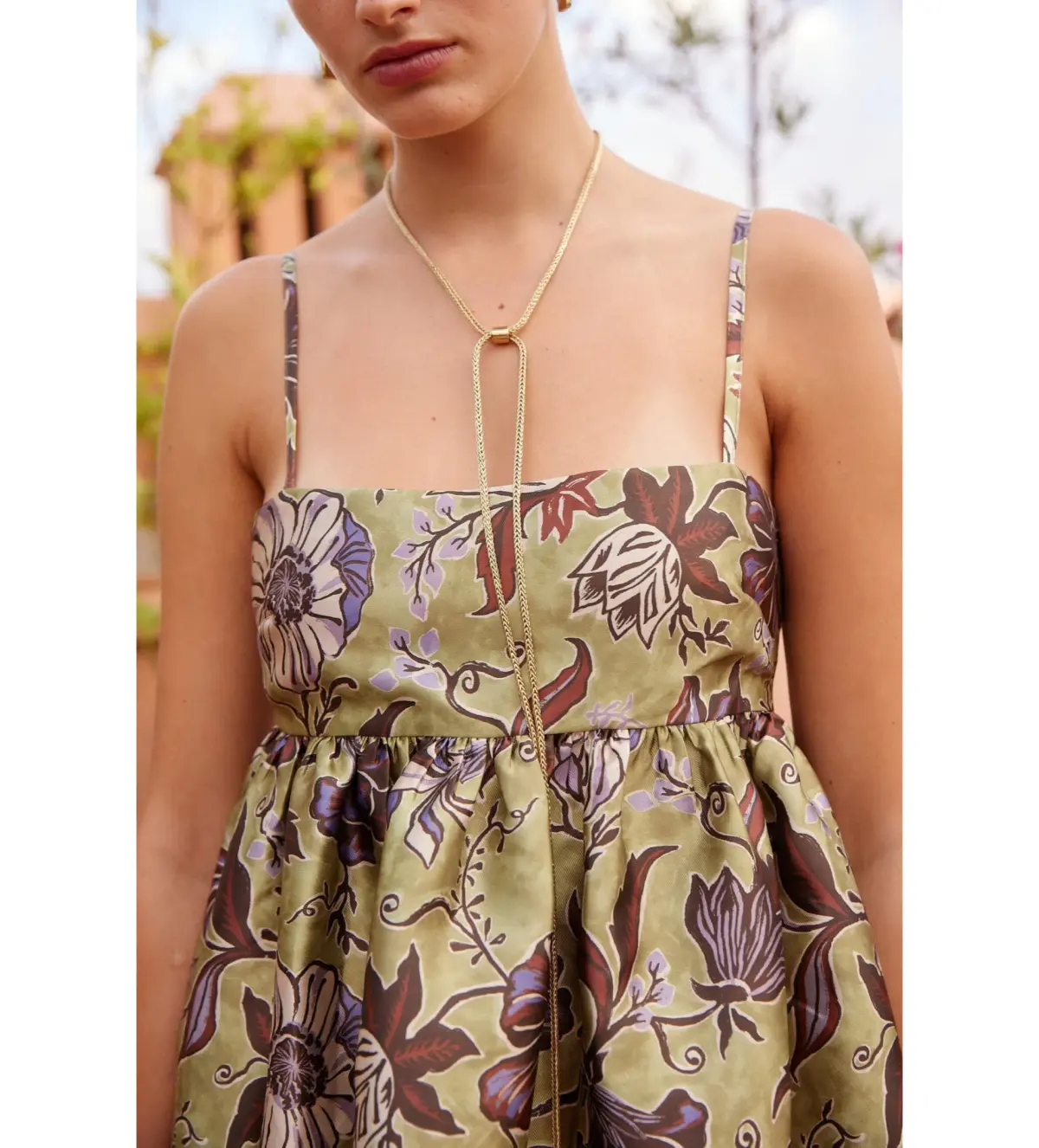 Alémais Citron Midi Dress Floral Size 14 - Image 2