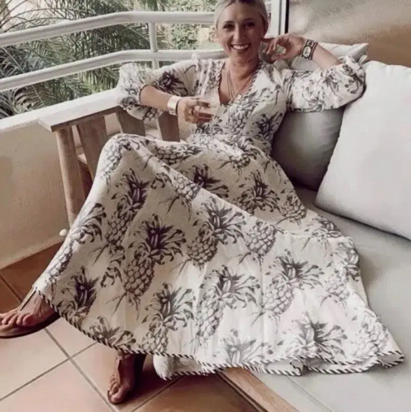Zimmermann Wayfarer Plunge Neck Maxi Dress Size 1 (10) - Image 1