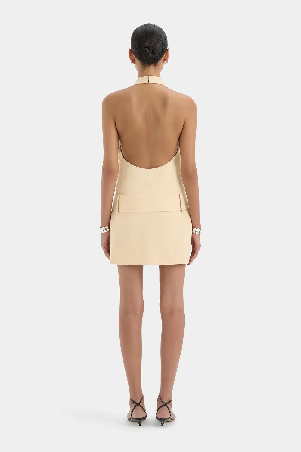 SIR THE LABEL SABINA BELTED MINI DRESS / YELLOW / SIZE 10 - Image 2