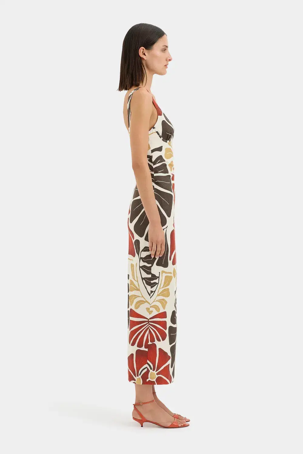 SIR THE LABEL JULIETTA BALCONETTE MIDI DRESS / SIZE 8 - Image 3