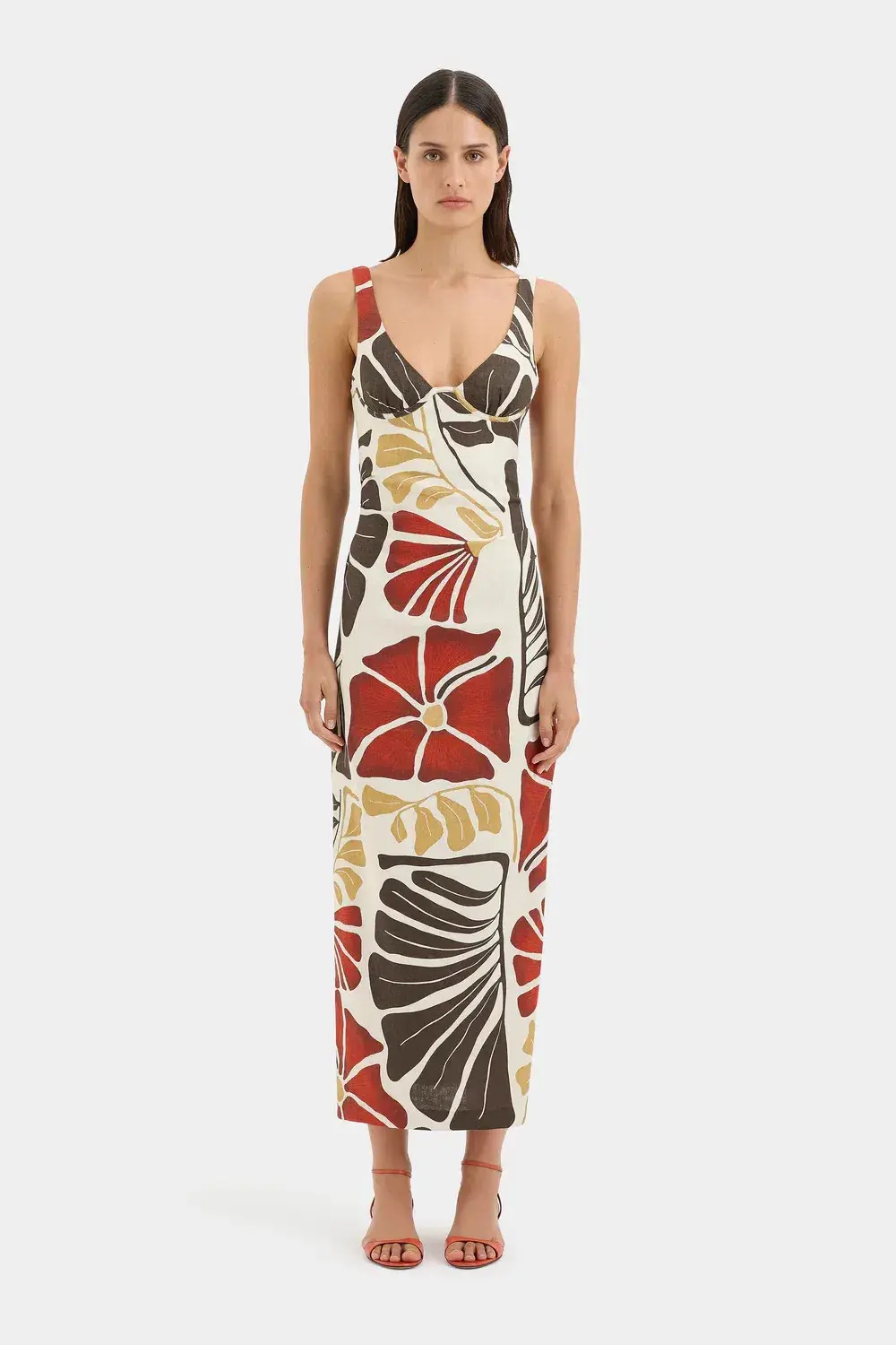 SIR THE LABEL JULIETTA BALCONETTE MIDI DRESS / SIZE 8 - Image 1