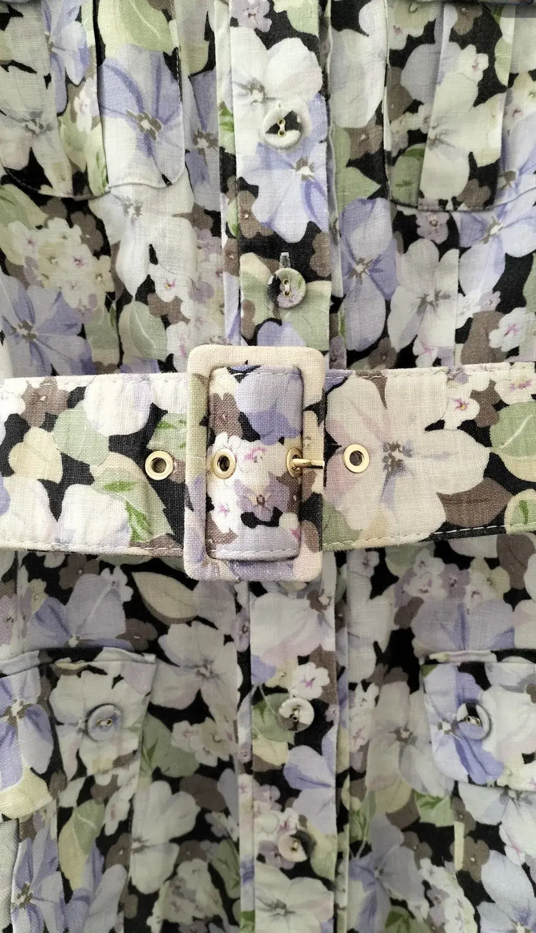 Zimmermann Ninety Six Shirt Dress Pansy prints Size 0 AU8 US 4 IT 40 FR 36 - Image 12