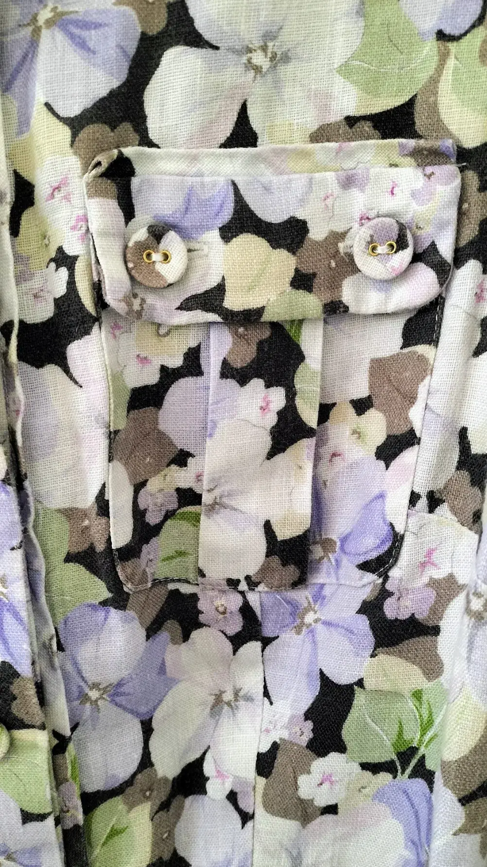 Zimmermann Ninety Six Shirt Dress Pansy prints Size 0 AU8 US 4 IT 40 FR 36 - Image 9