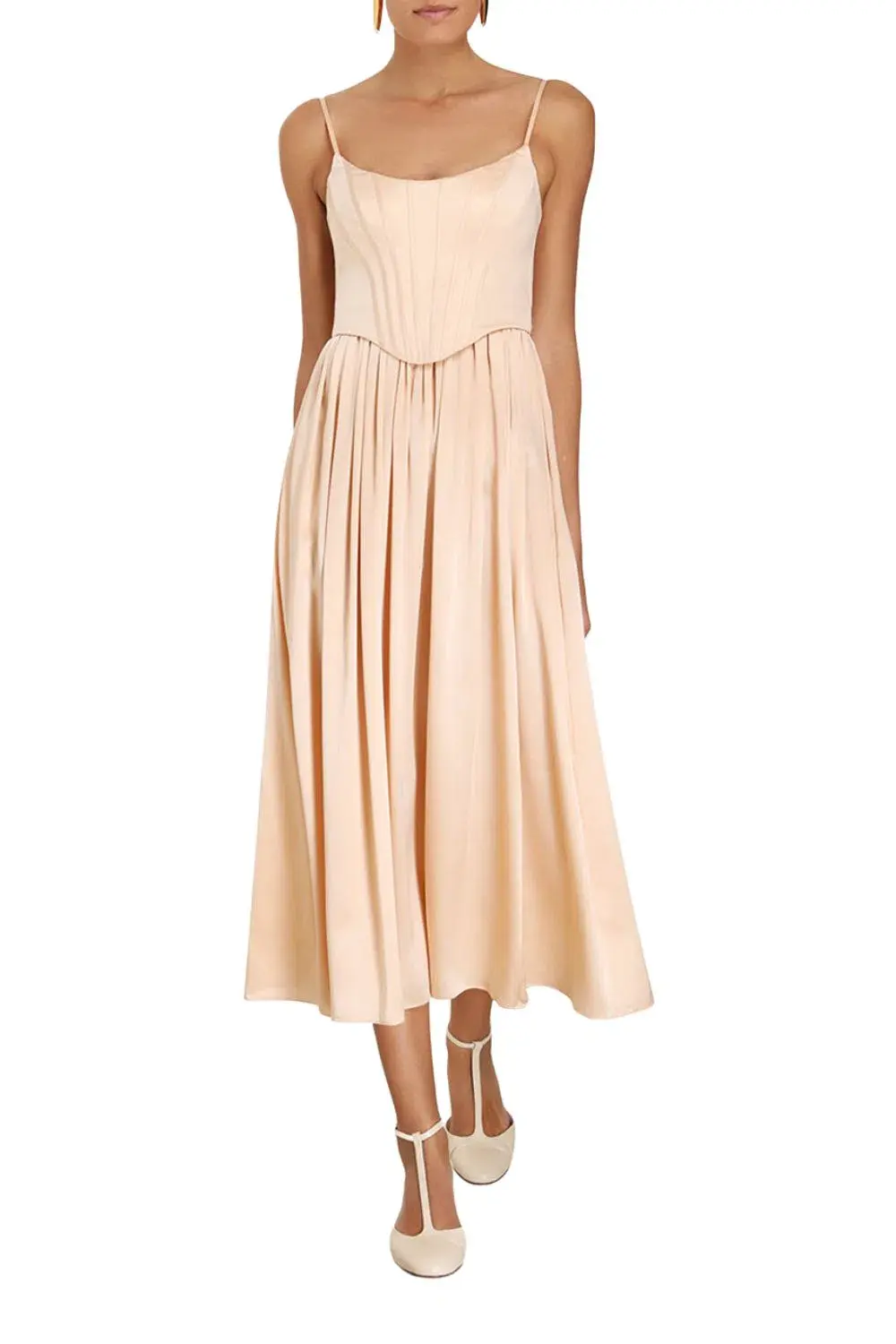 Zimmermann Silk Corset Nude Dress - Image 1
