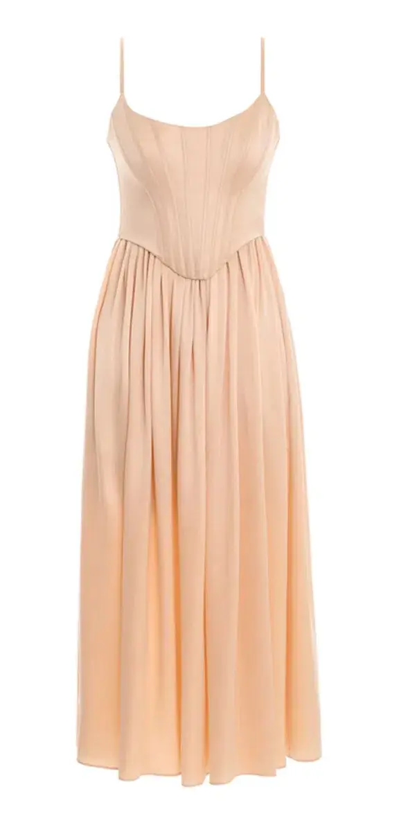 Zimmermann Silk Corset Nude Dress - Image 2