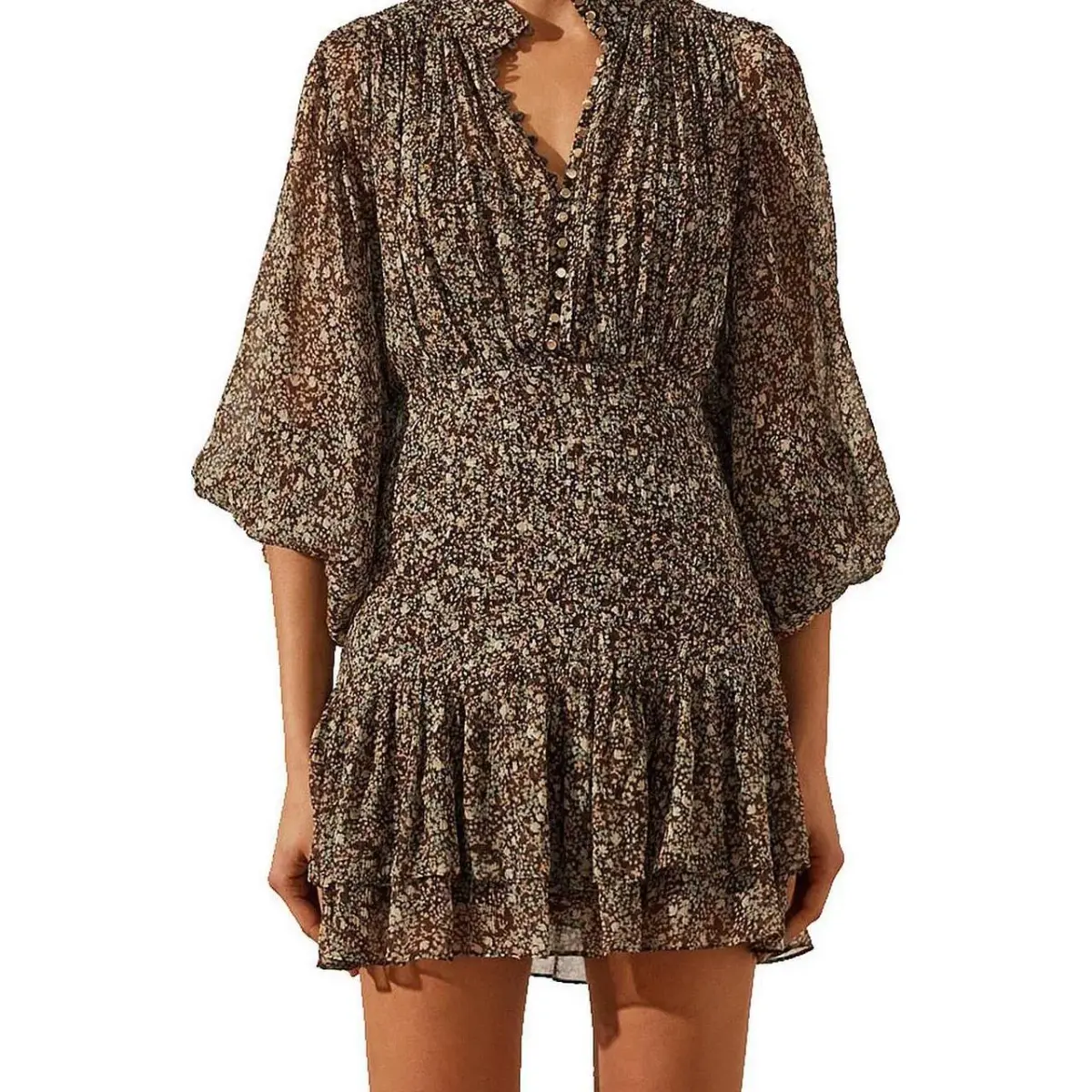 Shona Joy Adeline Ruffle Dress - Image 1