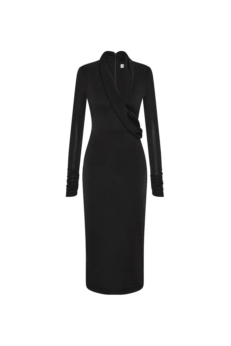REBECCA VALLANCE ERIN LONG SLEEVE MIDI DRESS SIZE 8 - Image 1