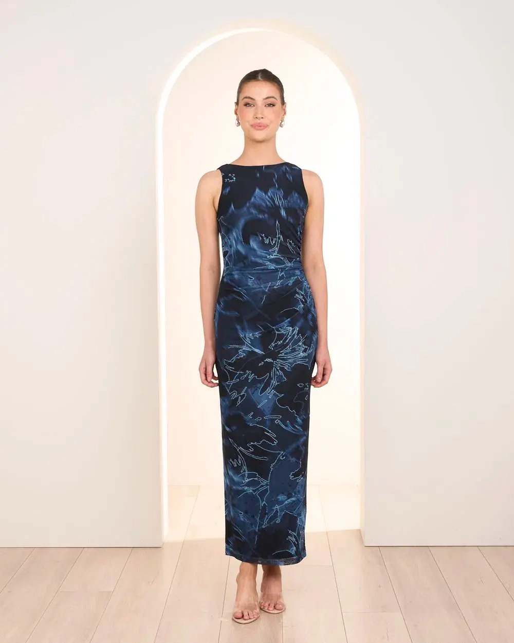 Pilgrim Kiev Mesh Maxi Dress in Multi - Image 3