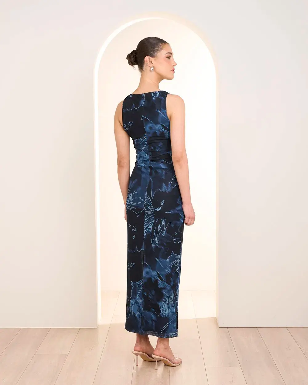 Pilgrim Kiev Mesh Maxi Dress in Multi - Image 5