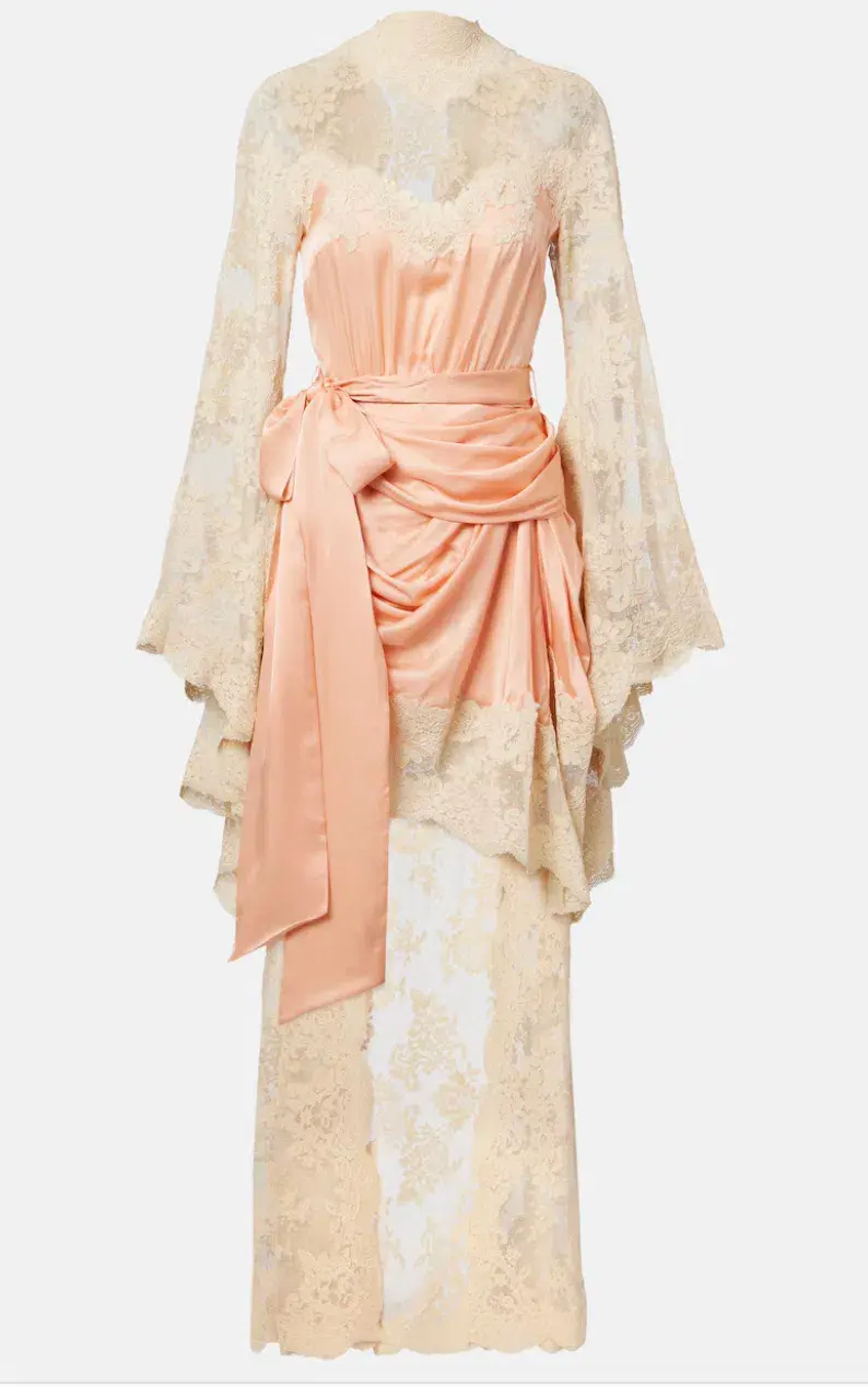 Zimmermann HYPNOTIC SATIN DRAPE DRESS, Size 0P/ AU 6 - Image 1