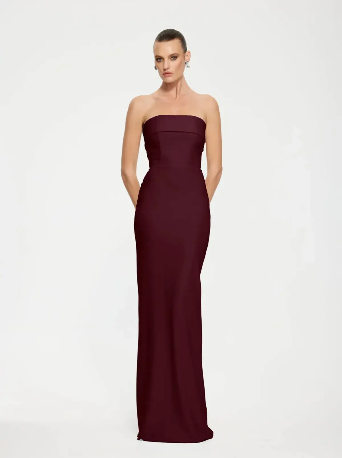 Effie Kats - MONROE GOWN - Wine - Size XS (6) - Image 1