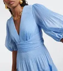 Zimmerman Pleated Midi Dress - Jacaranda - Image 4