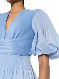 Zimmerman Pleated Midi Dress - Jacaranda - Image 5