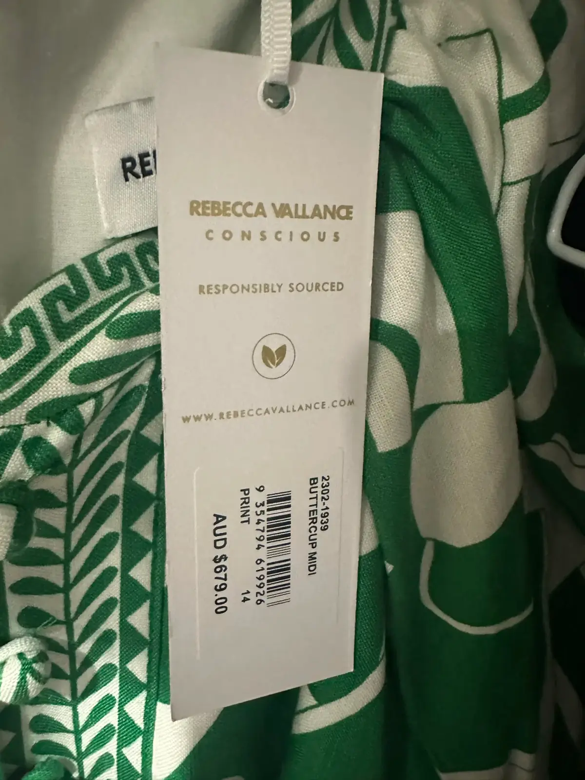 Rebecca Vallance Buttercup Midi Dress Green 14 - Image 1