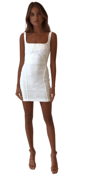Bec & Bridge Clemence Mini Dress White Size 6 - Image 3